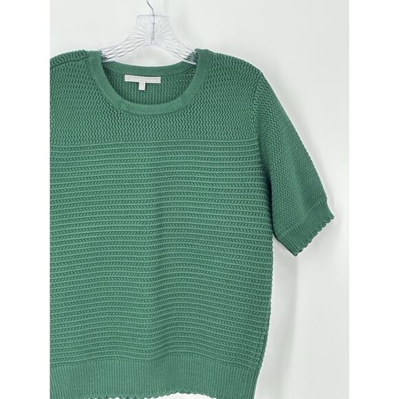 Daniel Rainn Women’s Textured Knit Short Sleeve Sweater Green Size Large - Picture 5 of 16